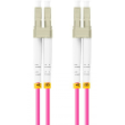 CABLE FIBRA OPTICA LANBERG 0.5 M MULTI LC/UPC-LC/UPC DUPLEX OM4 50/125 LSZH VI