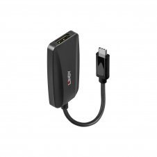 Lindy 43337 adaptador de cable de v?deo 0,13 m USB Tipo C DisplayPort Negro