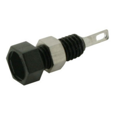 Hembrilla para Banana de 2mm color NEGRA