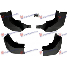 MUD FLAPS FRONT-REAR (4PCS) 09-