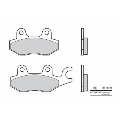 Pastillas de freno orgánicas Brembo 07HO4008 07HO4008