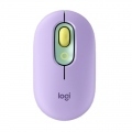 Logitech POP - Ratón - emoji personalizado - óptico - 4 botones - inalámbrico - Bluetooth 5.1 LE - morado