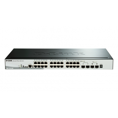 DGS-1510-28P switch Gestionado L3 Gigabit Ethernet (10/100/1000) Energía sobre Ethernet (PoE) Negro