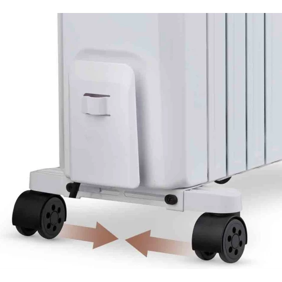 Radiador de aceite Grunkel RAC-8 Piros Digital, 2.000 W, 8 elementos, 3 potencias, blanco - imagen 7