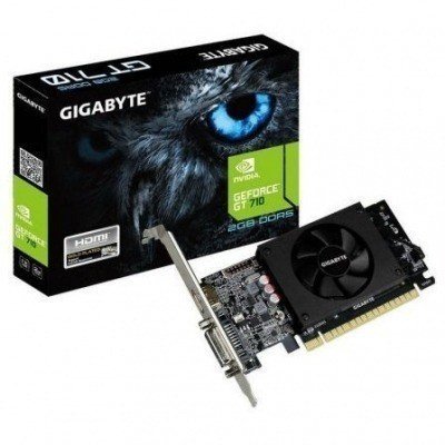 Tarjeta Gráfica Gigabyte GeForce GT 710/ 2GB GDDR5/ Perfil Bajo
