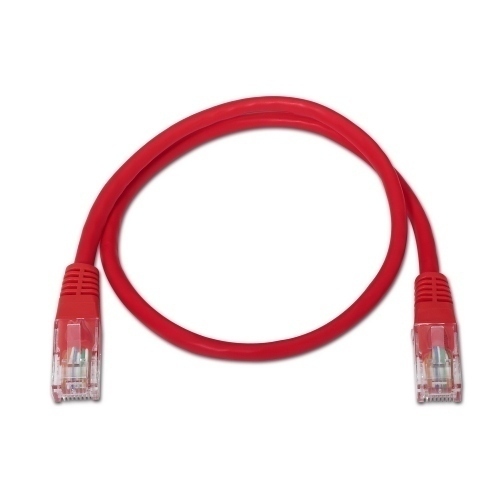 Aisens Cable De Red Rj45 Cat.5E Utp Awg24 Rojo 0,5M