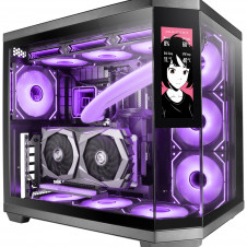 Mars Gaming MC3TCORELCD carcasa de ordenador Midi Tower Negro