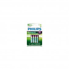 Philips Pilas Recargables 700mAh AAA HR03 Pack 4 Unidades R03B4A70/10