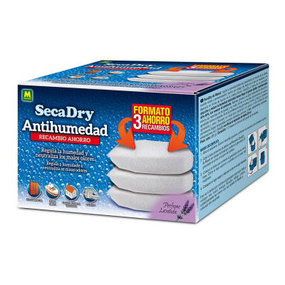 Recambio secadry antihumedad tableta 3 unid x 450 g