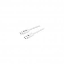 StarTech.com Cable de 0.5m Thunderbolt 3 Cable Compatible con USB-C y DisplayPort - Blanco