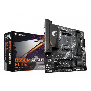 Gigabyte B550M AORUS ELITE Zócalo AM4 micro ATX AMD B550Gigabyte Aorus Placa Base B550M ELITE mATX AM4