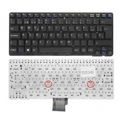 Teclado compatible para portátil SONY vpc-ca negro