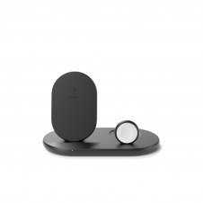 Belkin Cargador inalambrico 3 en 1 led negro