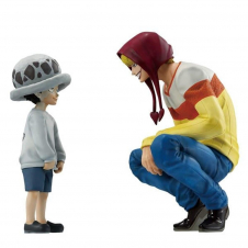 Figura ichibansho one piece masterlise trafalgar law & corazon (the unbreakable law) 11 - 13cm
