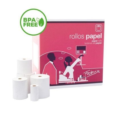 FABRISA (Pack de 8) R.papel termico sin BPA 75x60x12mm
