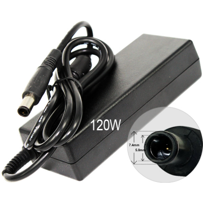 Cargador compatible para portátil HP/Compaq 120W 18.5V 6.5A 7.4 mm x 5.0 mm pin central / M-127