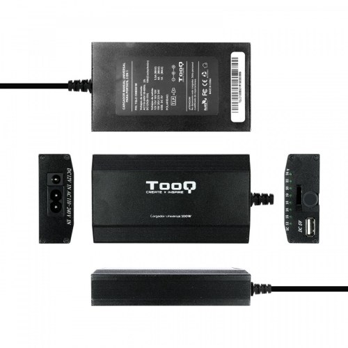 TooQ CARGADOR UNIVERSAL PORTATIL TQLC-100BS01M 100W 3 EN 1 USB