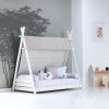 Cama júnior Montessori blanca 90x200 cm + nórdico Taiga · Homy XL