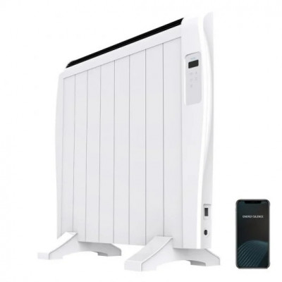 Cecotec Ready Warm 1800 Thermal Connected Radiador Electrico 1200W - 8 Elementos - Colocacion en Pared o de Pie - Control WiFi - Temporizador - Pantalla LCD - Mando a Distancia
