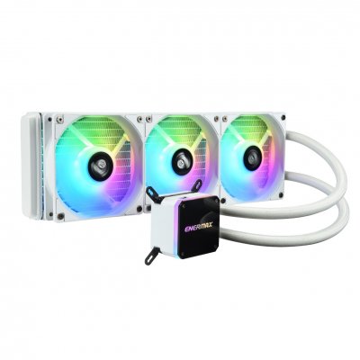 Kit refrigeracion liquida cpu gaming enermax elc - lmt240 - argb liqmax iii 360 para intel amd argb 3x12cm blanco
