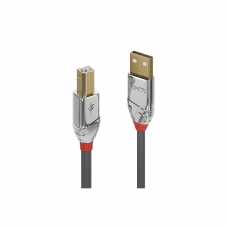 Lindy 36640 cable USB 0,5 m USB 2.0 USB A USB B Gris