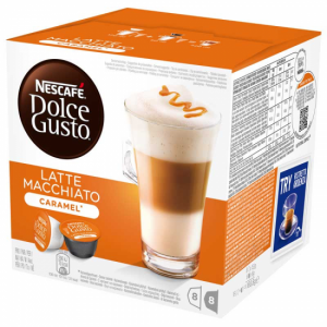 Estuche de cápsulas de café Dolce Gusto 12422409 LATTE MACCH. CARAMEL 16 cápsulas