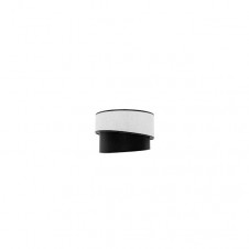 Pantalla Colgante/sobrem Alto Hara E27 Blanca/negra 30dx25dx20h