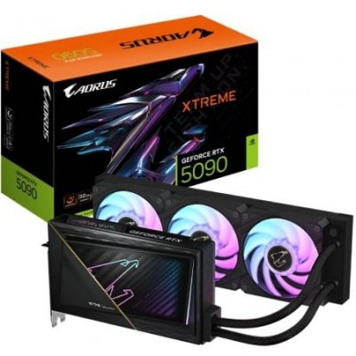Tarjeta gráfica Gigabyte AORUS GeForce RTX 5090 Xtreme WaterForce - 32GB GDDR7 | Refrigeración líquida | Iluminación RGB
