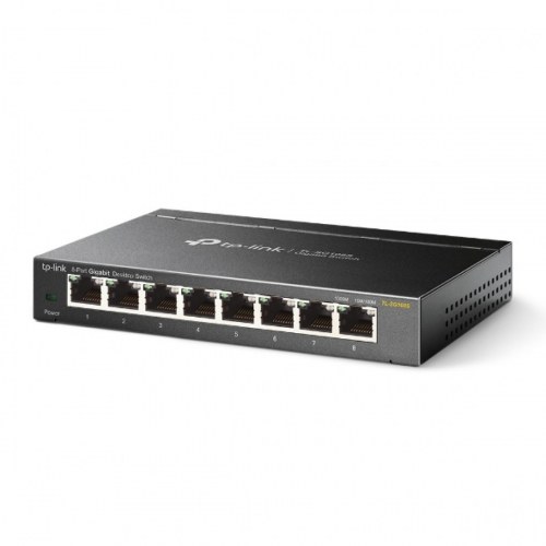 TP-Link TL-SG108S Switch 8xGB RJ45 Metal Gigabit Ethernet (10/100/1000) Negro