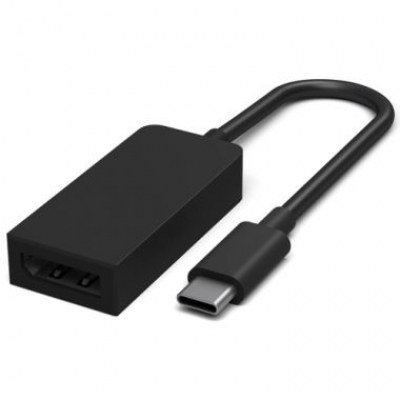 Adaptador usb tipo c a display port microsoft surface 16cm - macho - hembra - negro