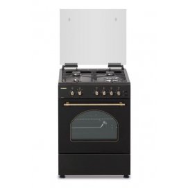 Conjunto de Cocina Corberó CCSF6022NR, 60 x 61 cm, 4 zonas, gas butano, negro