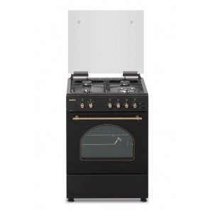 Conjunto de Cocina Corbero CCSF6022NR, 60 x 61 cm, 4 zonas, gas butano, negro