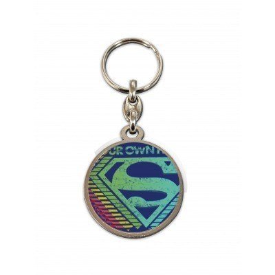 Llavero redondo metal sd toys logo multicolor superman universo dc