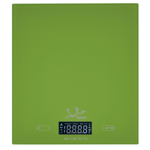 Báscula de Cocina Electrónica Jata Hogar 729V/ hasta 5kg/ Verde