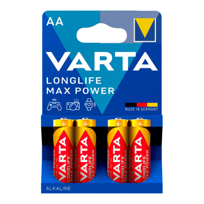 Pila alkalina longlife max power aa - lr06 (blister 4 unid.) ø14,5 x 50,5 mm