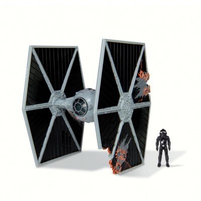 Figura jazzwares nave 8cm tie fighter y figura