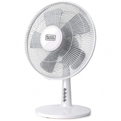 Ventilador de sobremesa black & decker bxefd40e blanco 30cm 40w
