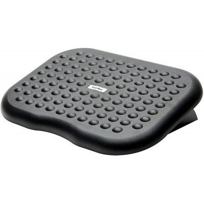 Fellowes Reposapies Inclinable - Inclinacion Ajustable - Gran Superficie Efecto Masaje - Color Negro