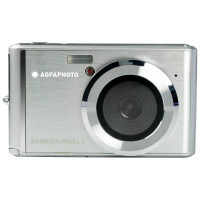 AGFA PHOTO Realishot DC5500 - Appareil Photo Numérique Compact, 24 MP, 2.4'' LCD, Zoom Digital 8x, Batterie Lithium - Silver
