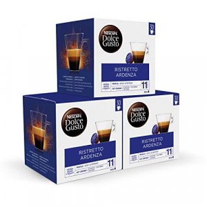 Pack de 3 cajas Dolce Gusto RISTRETO ARDENZA, 30 unidades por caja, 90 cápsulas en total