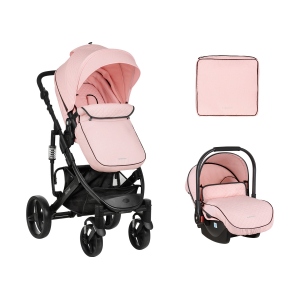 Carrito de bebé 3en1 asiento transf. Beloved Rosa 2023