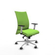 Piqueras y Crespo Albacete confidente sincro bali pistacho brazos 1D blancos base aluminio ruedas 65mm engomadas