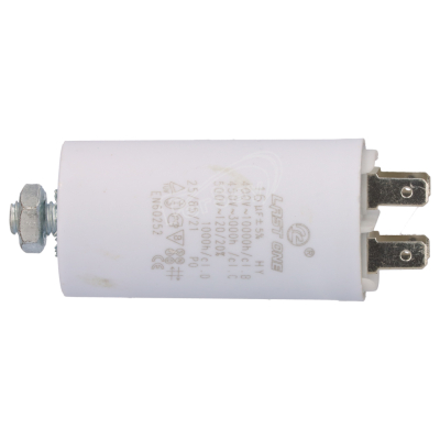 Condensador MOTOR 16MF 450Vac FASTON + M8 Medidas Ø34x65mm