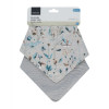 Juego de babero de muselina 2 uds Dreamy Fields Gris