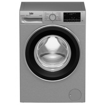 Lavadora carga frontal Beko B3WFT57240X, Inox, 7 kg, 1200 rpm, C