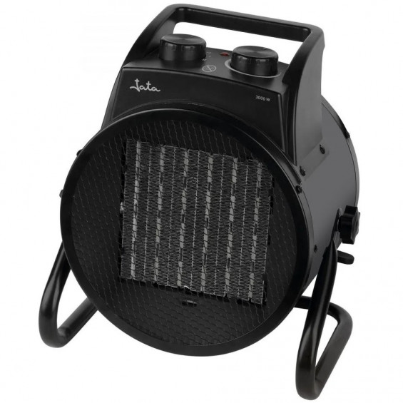 Calefactor cerámico industrial Jata JCTC3230, 3.000 W, 2 potencias, negro