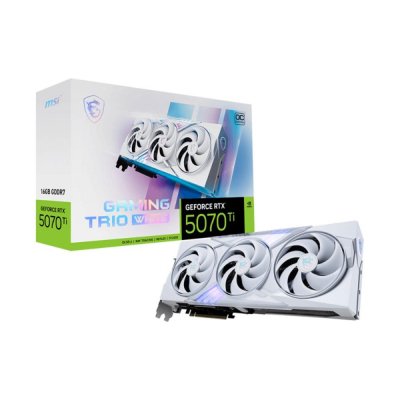 Tarjeta grafica msi rtx 5070ti 16gb gaming trio oc white