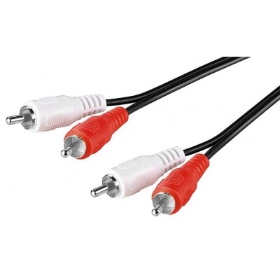 Cable RCA 2 Machos a 2 RCA Machos 1,5metros