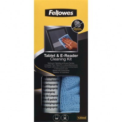 Kit de limpieza de pantalla fellowes paño + spray