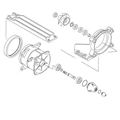 WSM Kawasaki 1200 STX-R Turbine repair kit 003-614